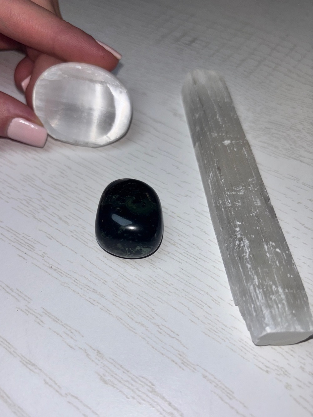 Kambaba Jasper + Selenite Crystal Bundle